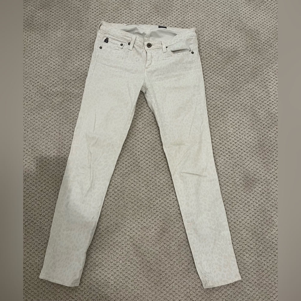 AG Jeans Legging Ankle Off White Leopard